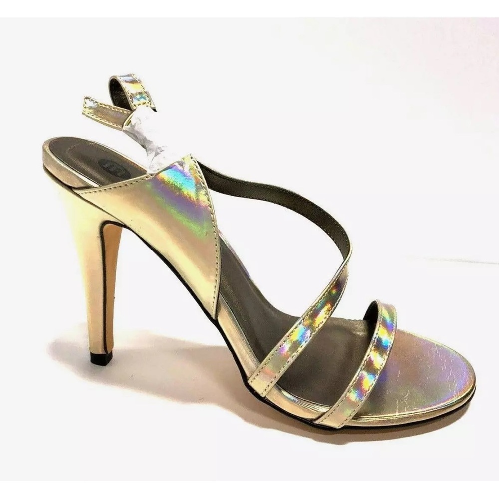 Michael Antonio Women’s Raspy, Gold Heeled Sandals, Size 9 M.